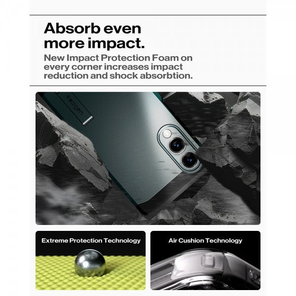 Spigen Samsung Galaxy S25 Edge Cover Tough Armor MagFit Abyss Green