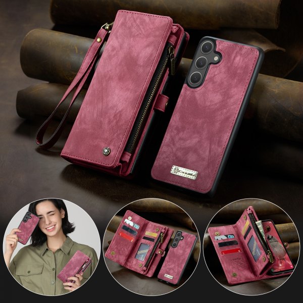 CaseMe Samsung Galaxy S25 FE Etui 008 Series Aftageligt Cover Rød