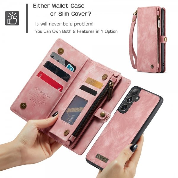 CaseMe Samsung Galaxy S25 Etui 008 Series Aftageligt Cover Rosa