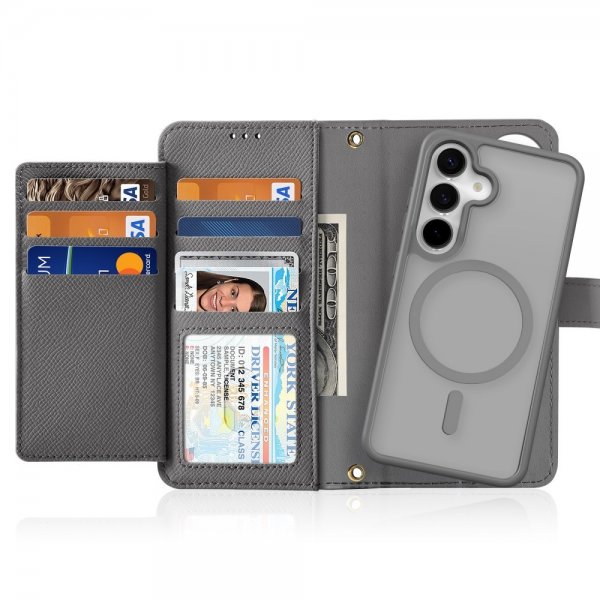 Dux Ducis Samsung Galaxy S25 Cover 2-i-1 Lawa Series MagSafe Grå