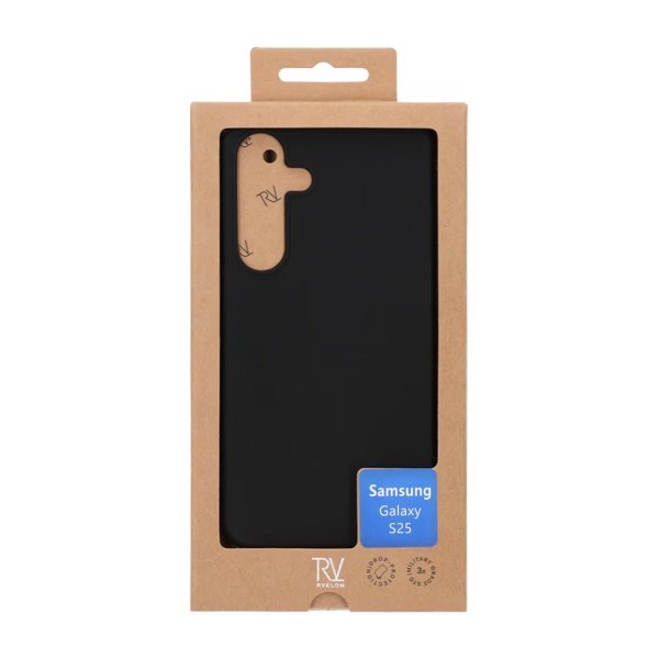 Rvelon Samsung Galaxy S25 Cover Silikone Sort