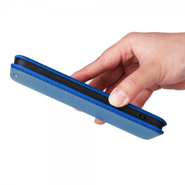 Samsung Galaxy S25 Plus Cover Kulfibertekstur Blå