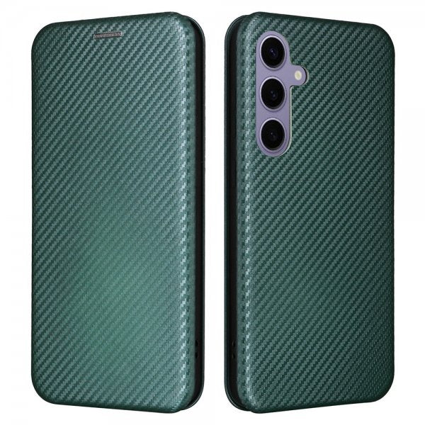 Samsung Galaxy S25 Plus Cover Kulfibertekstur Grøn