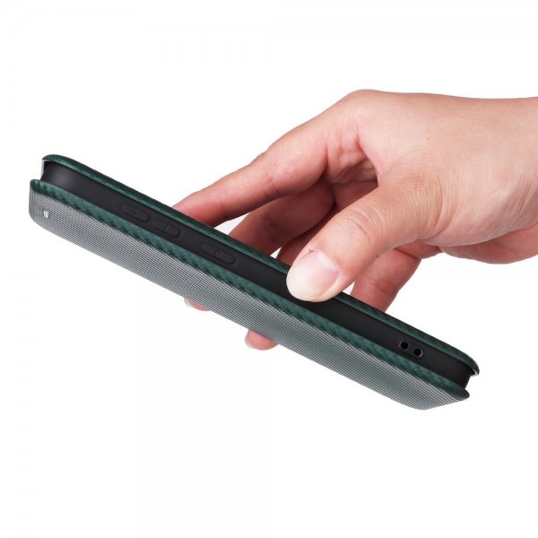 Samsung Galaxy S25 Plus Cover Kulfibertekstur Grøn