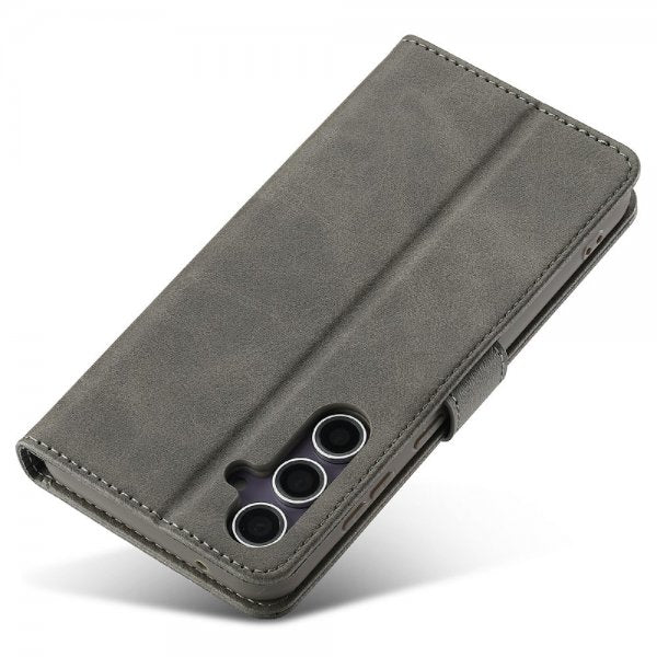 Lc.Imeeke Samsung Galaxy S25 Plus Etui med Kortlomme og Standfunktion Grå
