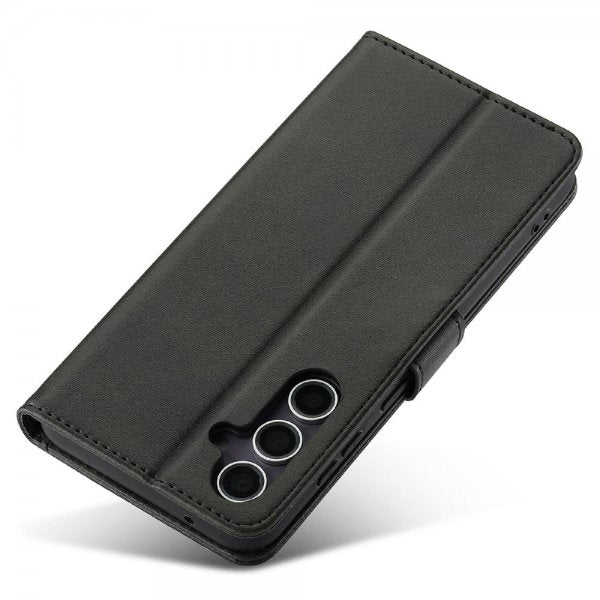 Lc.Imeeke Samsung Galaxy S25 Plus Etui med Kortlomme Stativfunktion Sort