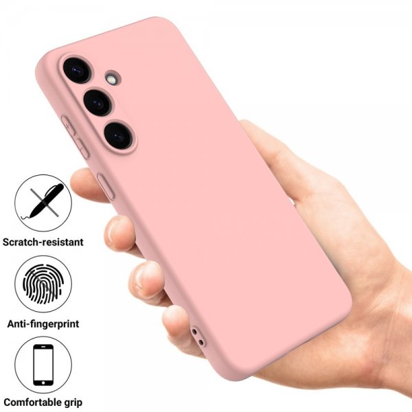 Samsung Galaxy S25 Plus Cover med Strop Silikone Rosa