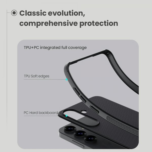 Nillkin Samsung Galaxy S25 Plus Cover Super Frosted Shield Pro Sort