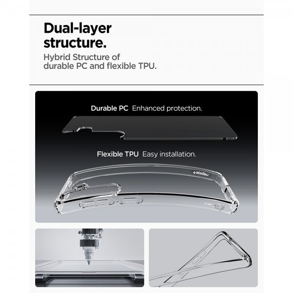 Spigen Samsung Galaxy S25 Plus Cover Ultra Hybrid Crystal Clear