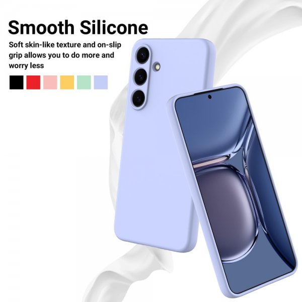Samsung Galaxy S25 Cover med Strop Silikone Lilla