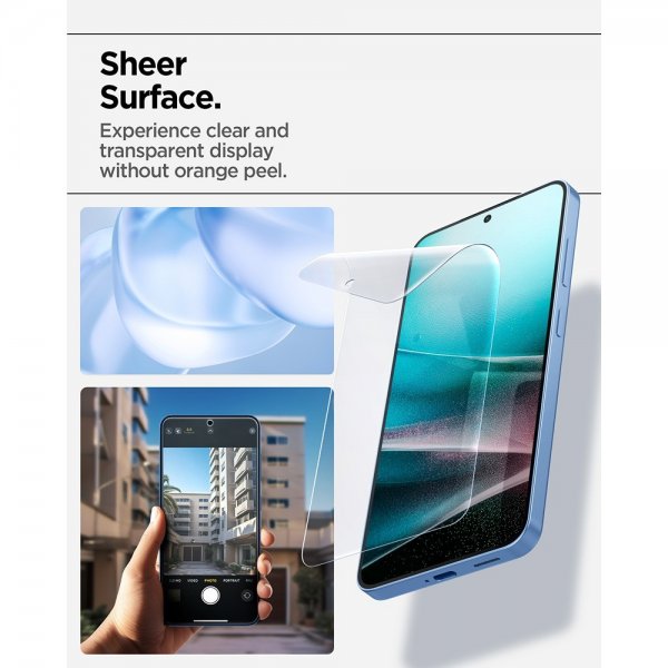 Spigen Samsung Galaxy S25 Skærmbeskyttelse EliteShield EZ Fit