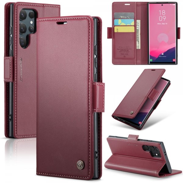 CaseMe Samsung Galaxy S25 Ultra Cover 023-serien Rød