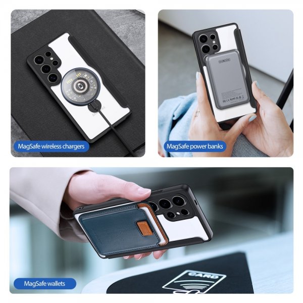 Dux Ducis Samsung Galaxy S25 Ultra Etui Skin X Pro Series Kickstand MagSafe Sort