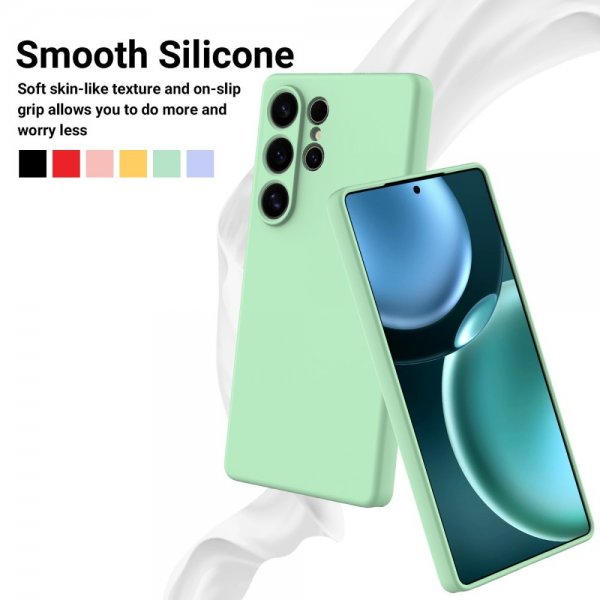 Samsung Galaxy S25 Ultra Cover med Rem Silikone Grøn