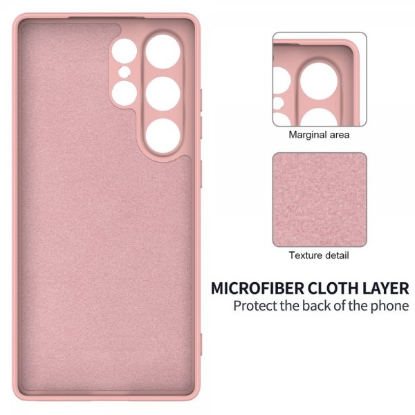 Samsung Galaxy S25 Ultra Cover med Rem Silikone Rosa