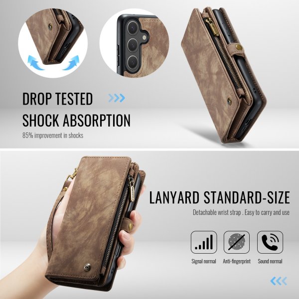 CaseMe Samsung Galaxy S26 Plus Cover 008 Series Aftageligt Cover Brun