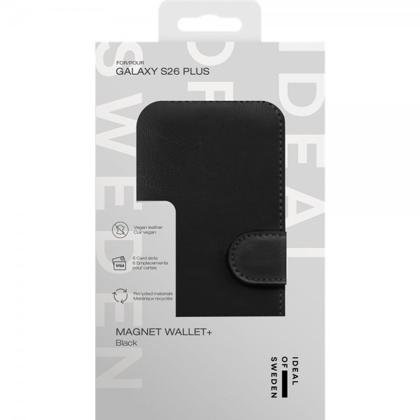 Ideal of Sweden Samsung Galaxy S26 Plus Cover Magnet Wallet+ Sort