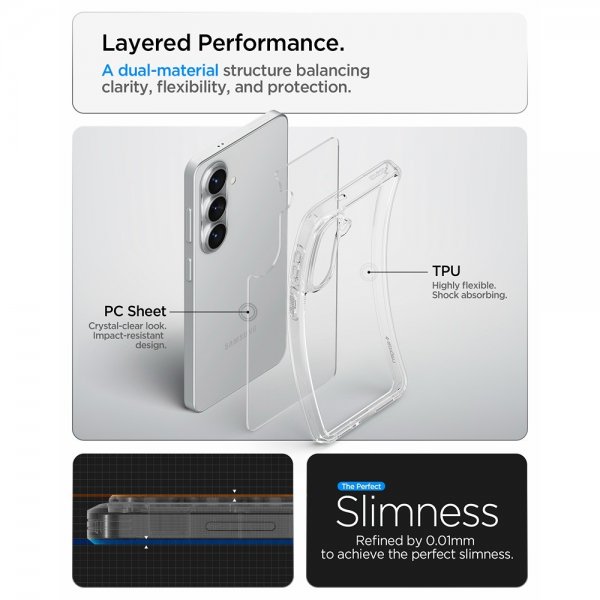 Spigen Samsung Galaxy S26 Plus Cover Ultra Hybrid Crystal Clear