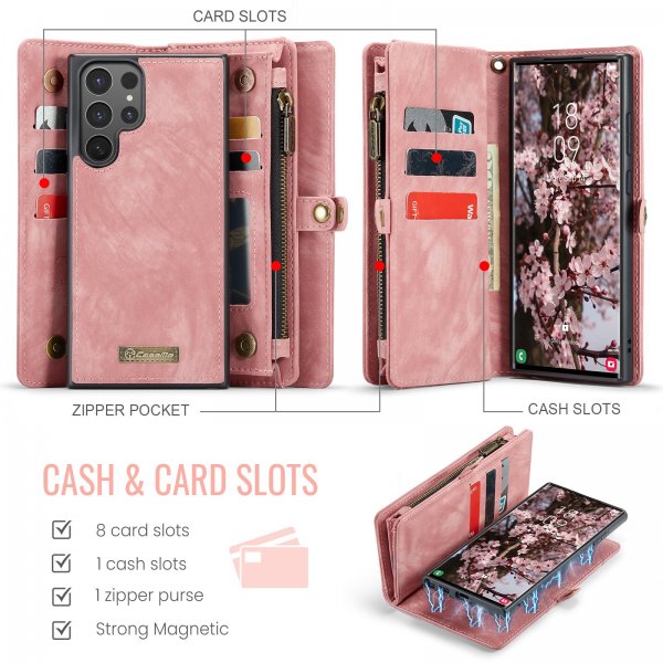 CaseMe Samsung Galaxy S26 Ultra Etui 008 Series Aftageligt Cover Rosaguld
