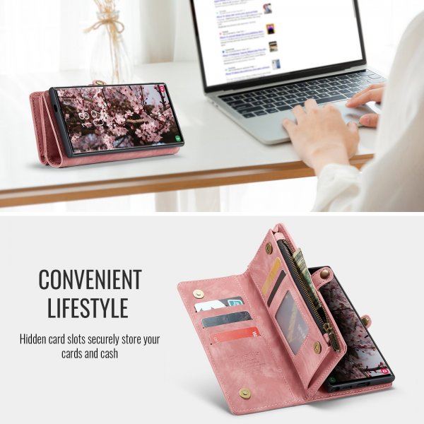 CaseMe Samsung Galaxy S26 Ultra Etui 008 Series Aftageligt Cover Rosaguld