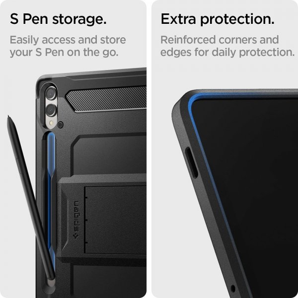Spigen Samsung Galaxy Tab S9 Plus/Galaxy Tab S10 Plus Cover Tough Armor Pro Sort