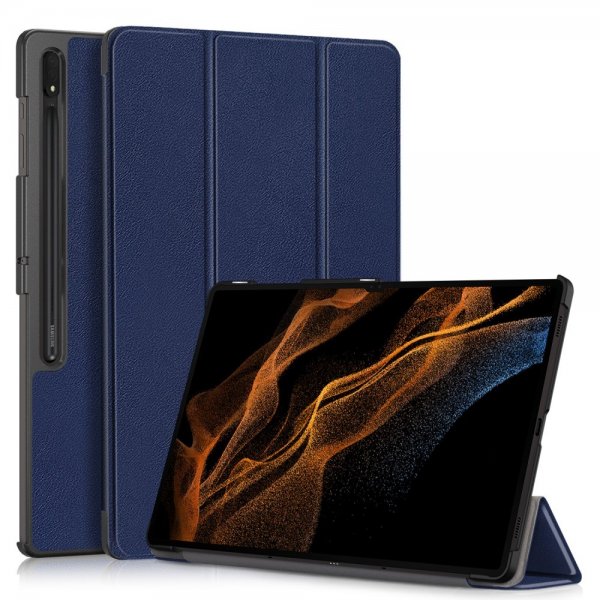 Samsung Galaxy Tab S9 Ultra Cover Trifold Blå