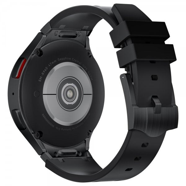 Samsung Galaxy Watch 20mm Silikonerem Sort Spænde Sort