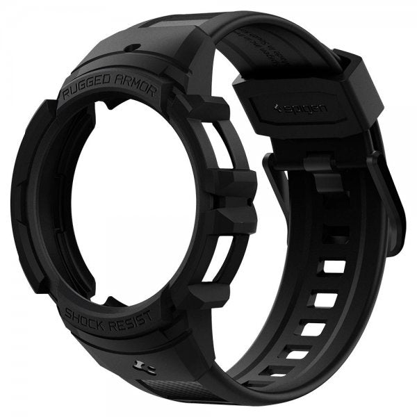 Spigen Samsung Galaxy Watch 4/5 40mm Skal med Armbånd Rugged Armor Pro Charcoal Gray