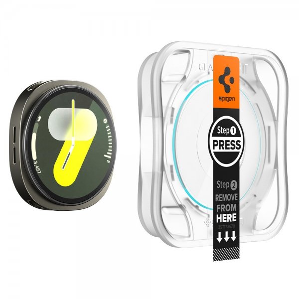 Spigen Samsung Galaxy Watch 8 40mm Skærmbeskyttelse GLAS.tR EZ Fit 2-pak