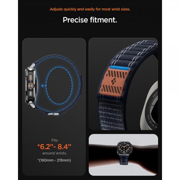 Spigen Samsung Galaxy Watch Ultra 47mm Rem WBF0 Sort