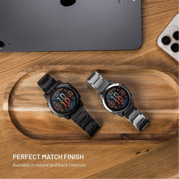 Fast Samsung Galaxy Watch Ultra Armbånd Titaniumrem Natur