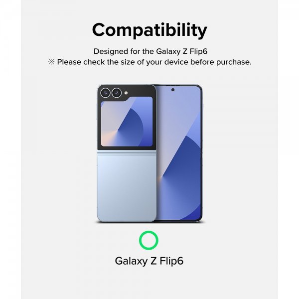 Ringke Samsung Galaxy Z Flip 6/Flip 7 FE Skærmbeskyttelse Dual Easy Film 2-pak