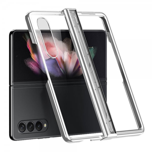 Samsung Galaxy Z Fold 4 Cover Belagt Kant Sølv