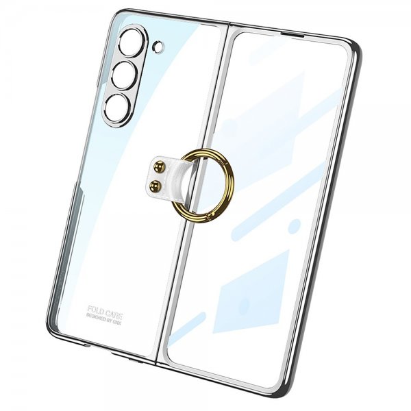 GKK Samsung Galaxy Z Fold 5 Cover Fingerring Guld