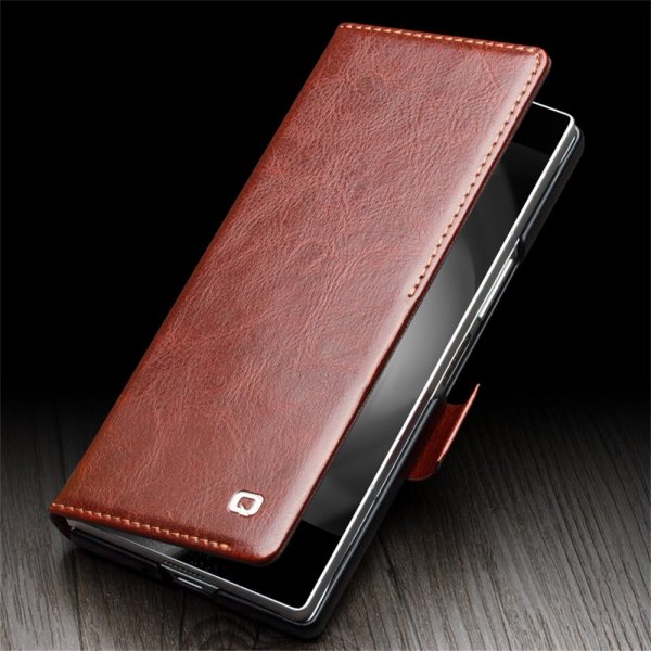 Qialino Samsung Galaxy Z Fold 6 Etui Ægte Læder Sort