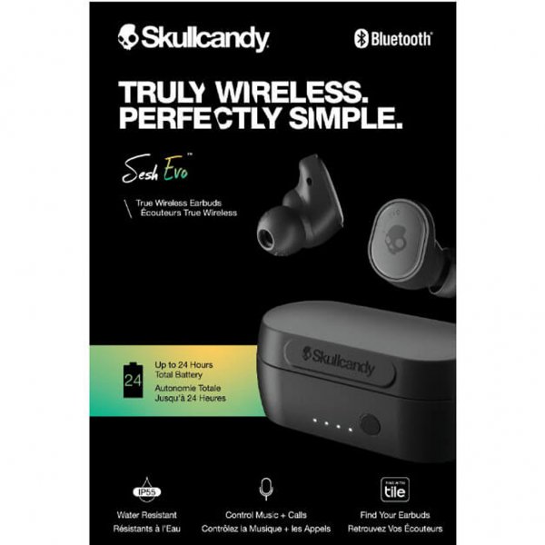 Skullcandy Sesh Evo Høretelefoner In-Ear True Wireless Sort