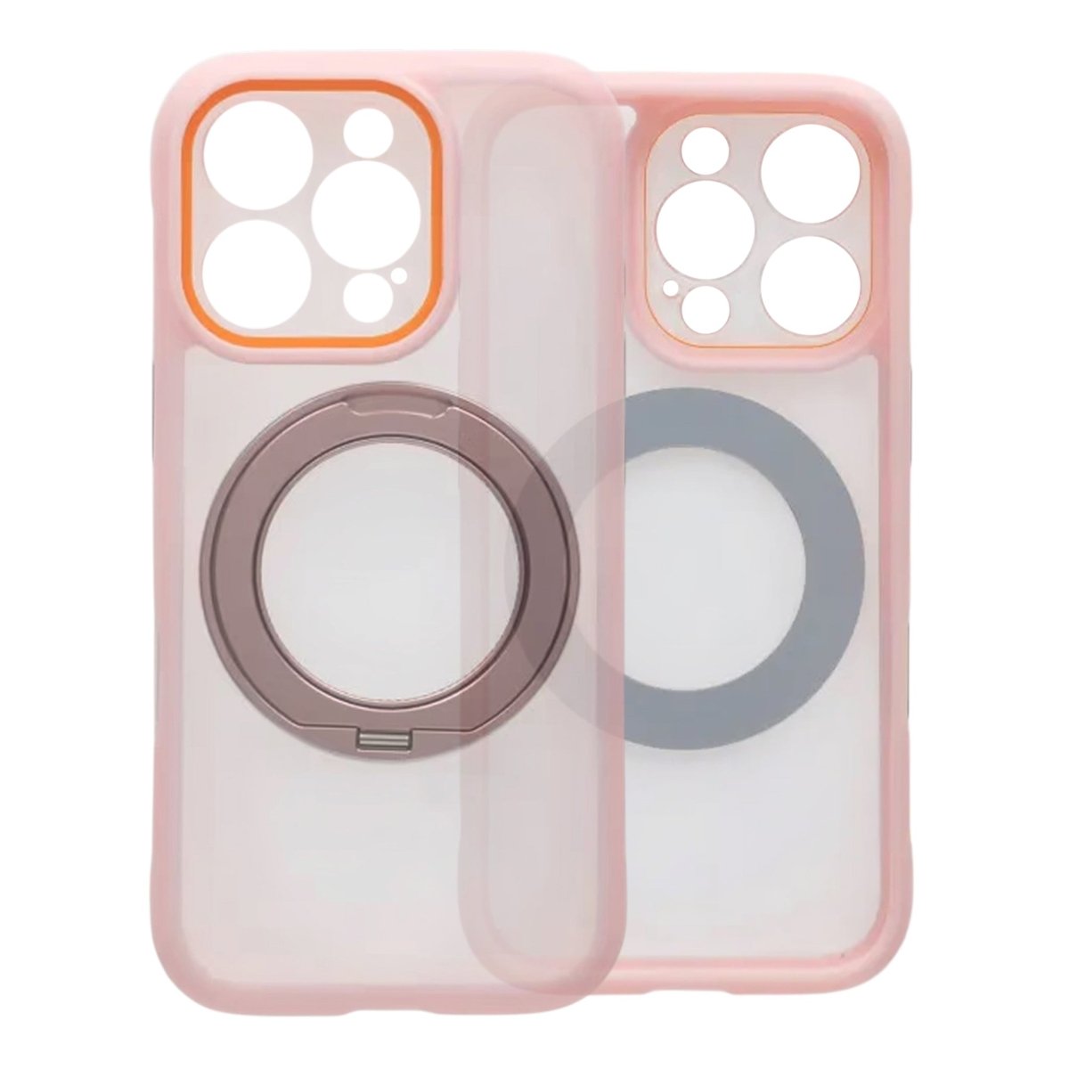 iPhone 16 Pro Cover Roterbart stativ MagSafe Lyserød