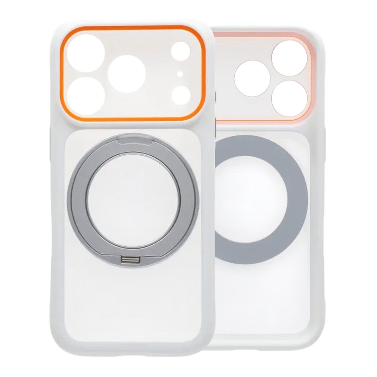 iPhone 17 Pro Max Cover med drejeligt stativ MagSafe Hvid