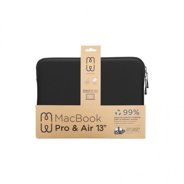 MW Sleeve 2 Life til MacBook Air/Pro 13" Sort