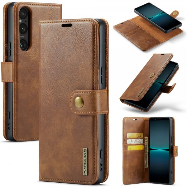 Dg.Ming Sony Xperia 1 VI Etui med aftageligt cover Brun