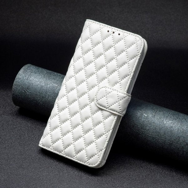 Sony Xperia 1 VI Etui Rombemønster Hvid