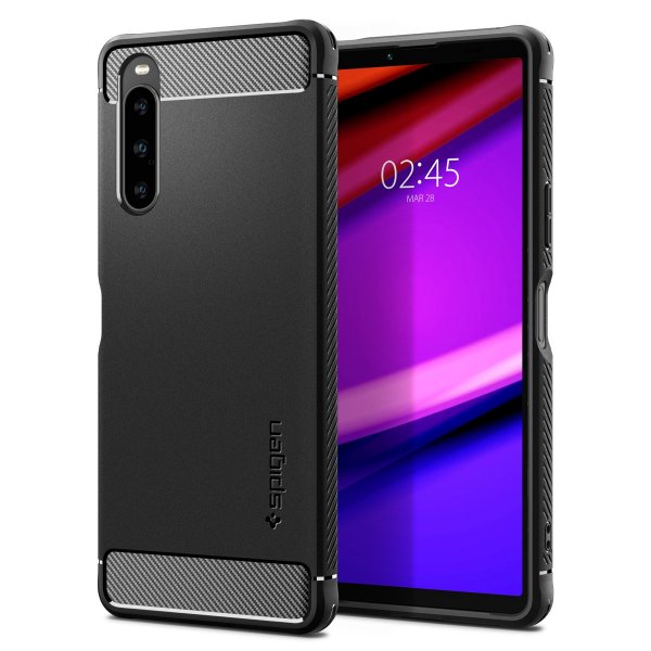 Spigen Sony Xperia 10 V Cover Rugged Armor Mat Sort