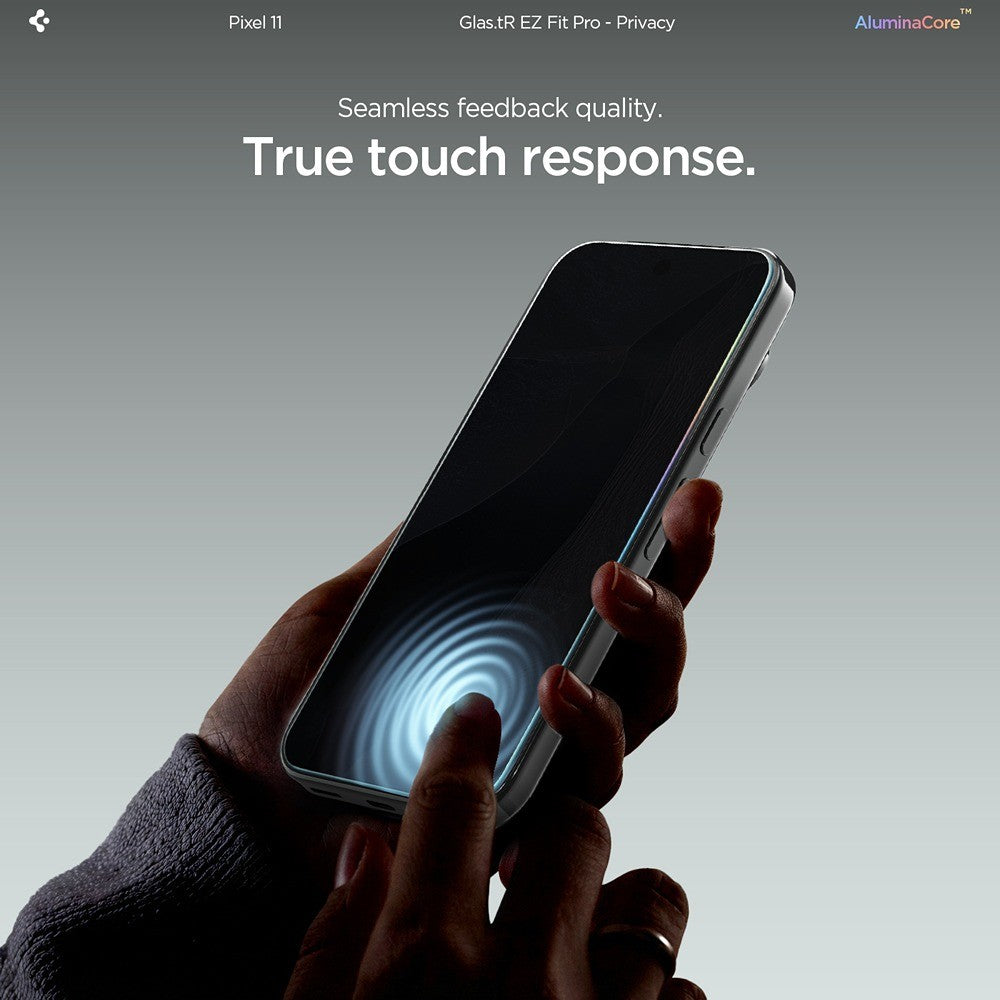 Spigen Google Pixel 10/Google Pixel 11 Skærmbeskytter GLAS.tR EZ Fit Pro Privacy 2-pak