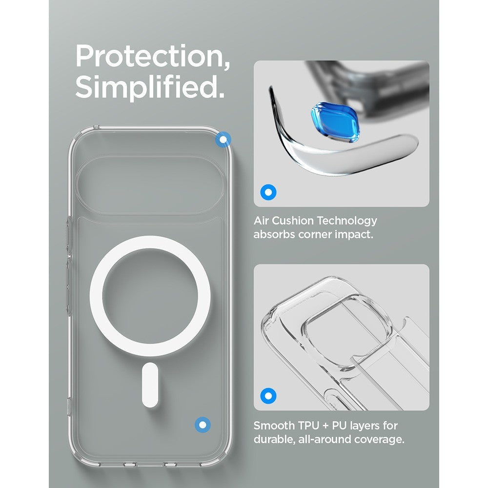 Spigen Google Pixel 11 Pro Skal Ultra Hybrid MagFit Clear White