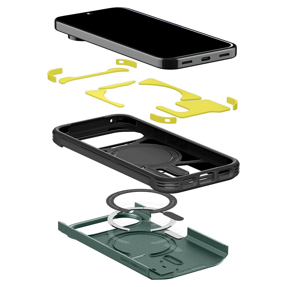 Spigen Google Pixel 11 Pro XL Skal Tough Armor MagFit Abyss Green
