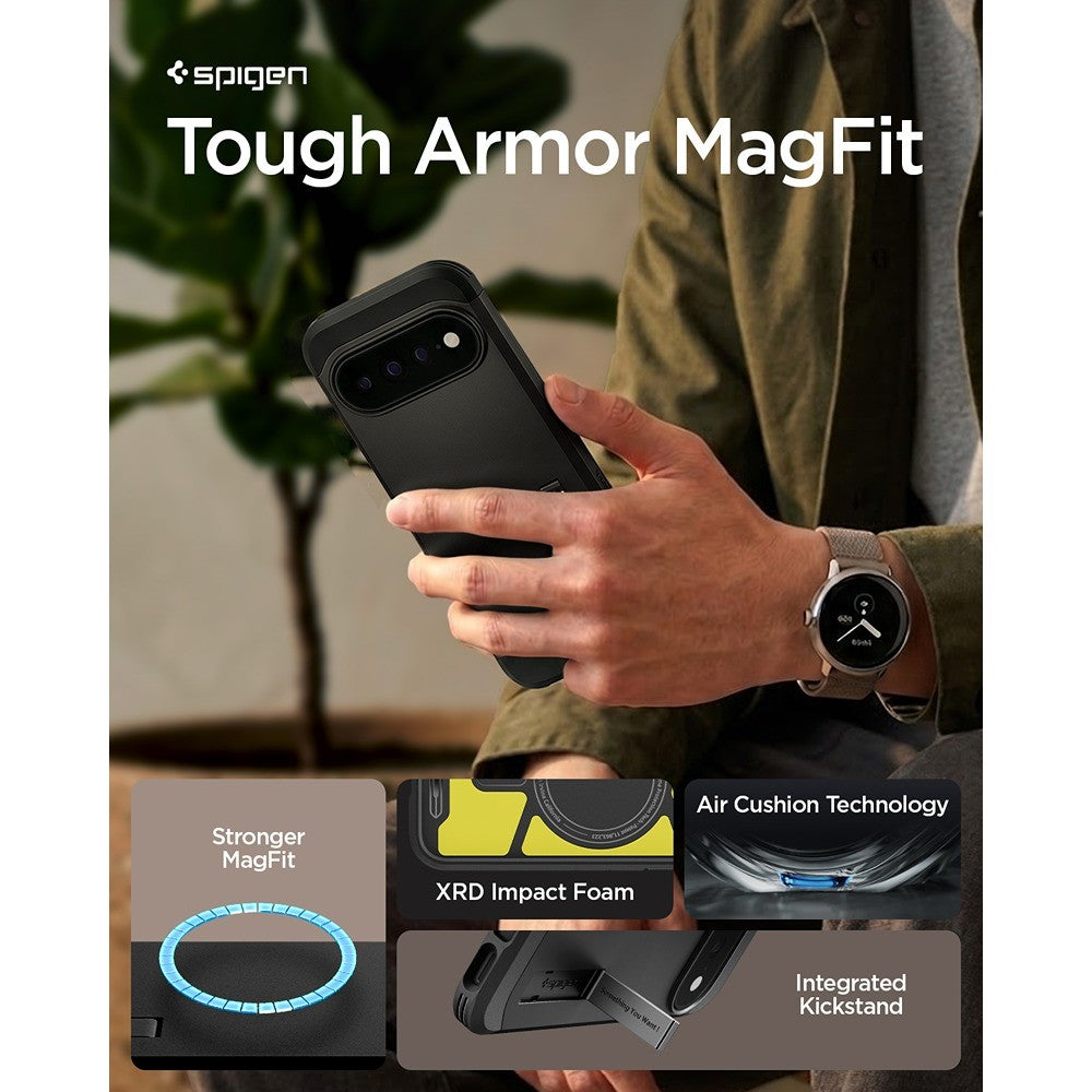 Spigen Google Pixel 11 Pro XL Cover Tough Armor MagFit Sort