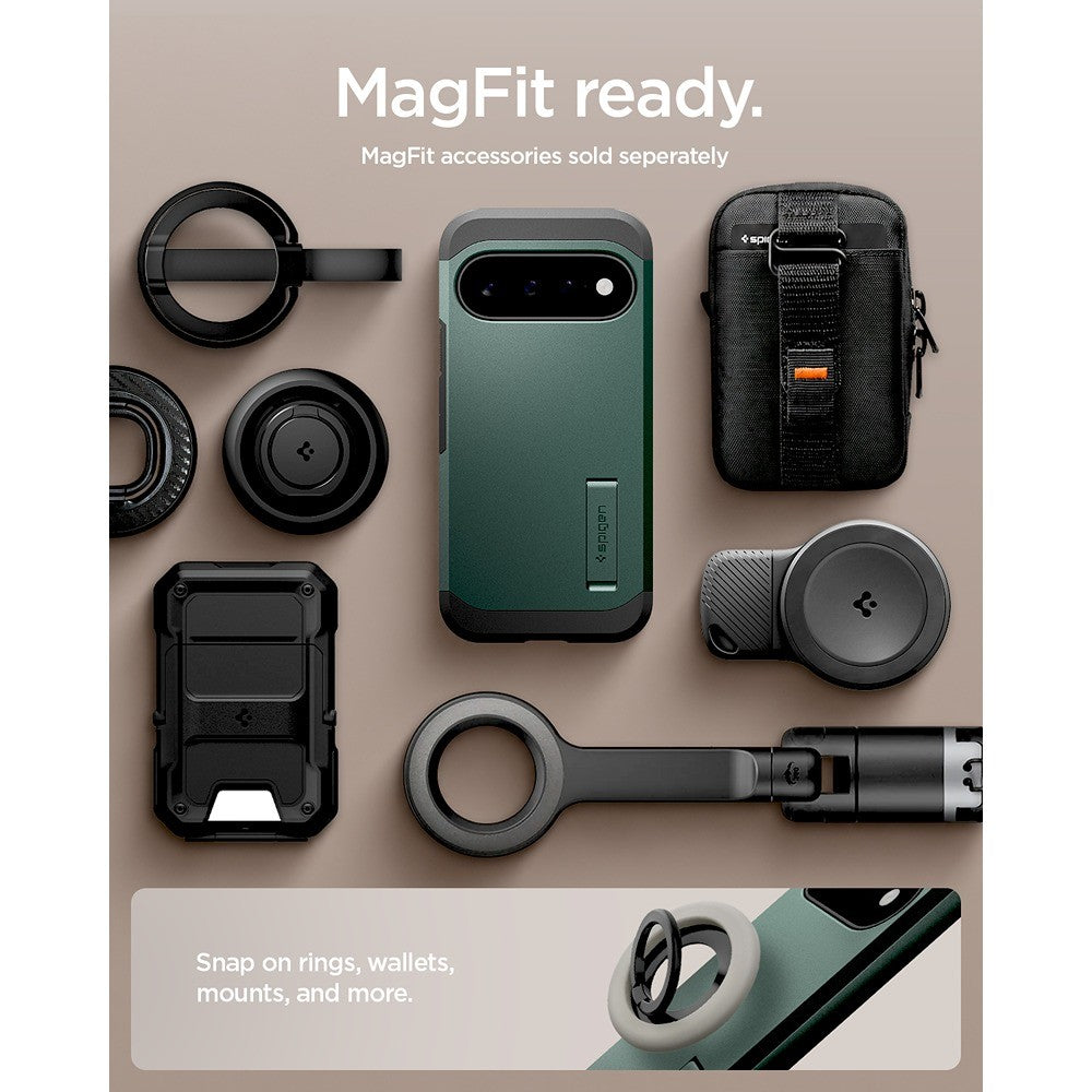 Spigen Google Pixel 11 Cover Tough Armor MagFit Abyss Green