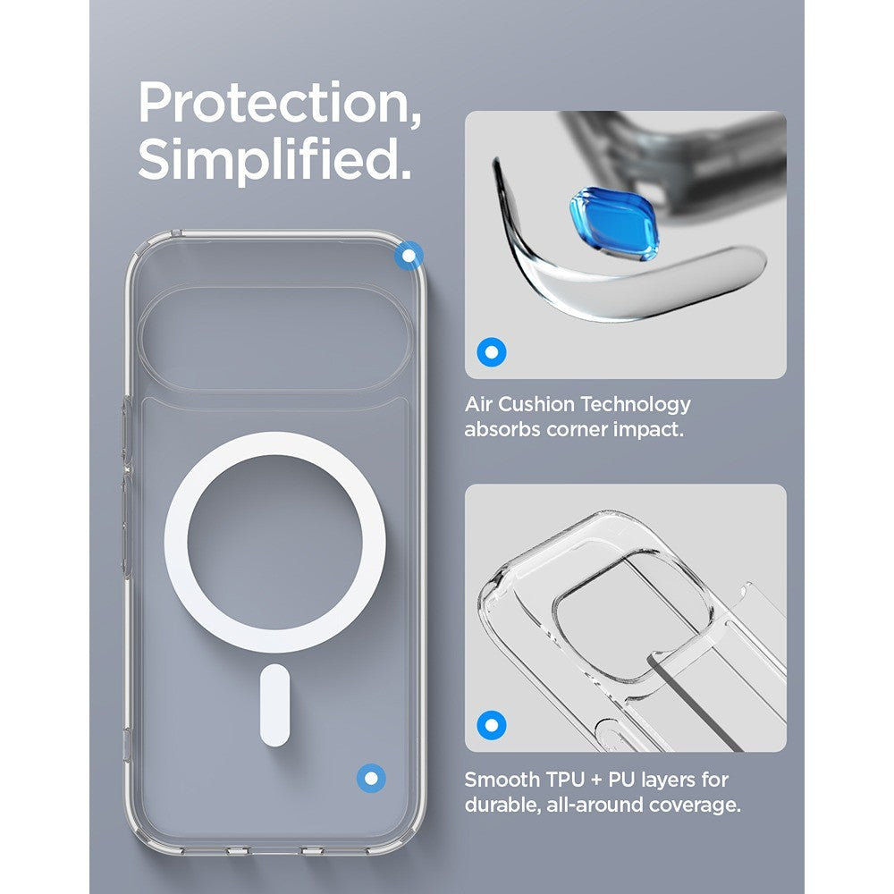 Spigen Google Pixel 11 Cover Ultra Hybrid MagFit Clear White