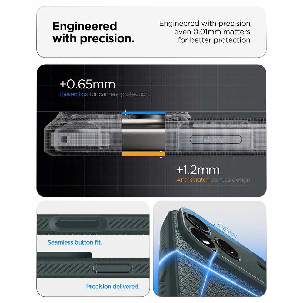 Spigen iPhone 17 Pro/iPhone 18 Pro Cover Liquid Air Abyss Green