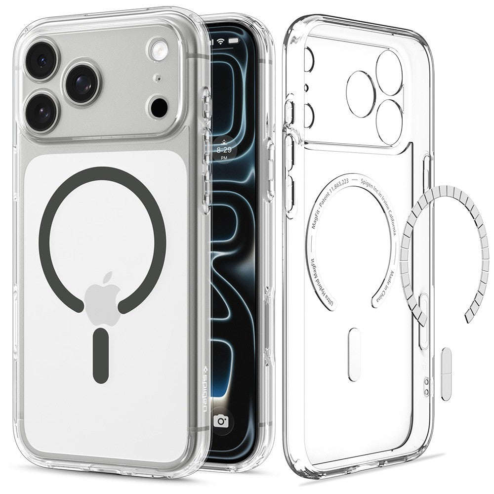 Spigen iPhone 17 Pro/iPhone 18 Pro Cover Ultra Hybrid MagFit Clear Graphite